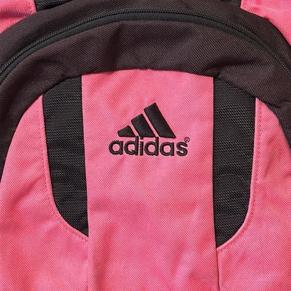 Adidas Backpack Pink & Black Laptop Bag Organizer Pockets - Picture 3 of 7